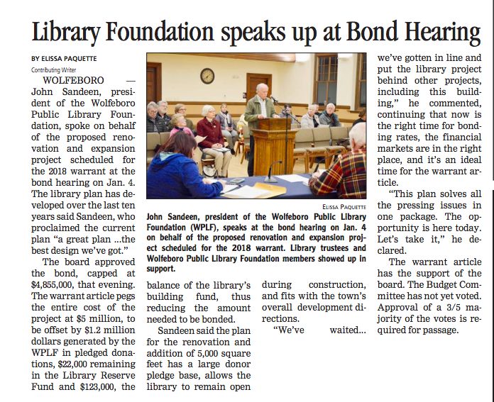 Library Bond Hearing Jan 4 2018